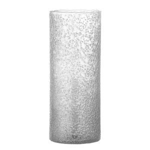 Bloomingville Zenta vase en verre recyclé transparent Ø13 x H32 cm