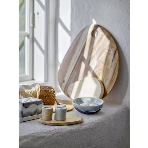 Bloomingville Gong snijplank rubberhout  - set van 2