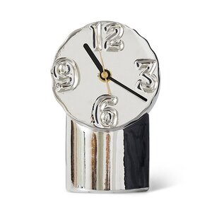 HKLiving Retro Chrome horloge en céramique