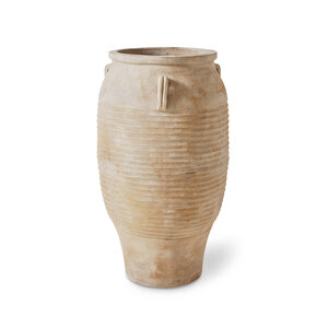HKLiving Sirocco grand vase de sol en terracotta