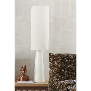 HKLiving Lampadaire pied conique cream abat-jour natural XL HKLiving Lampadaire pied conique cream abat-jour natural XL