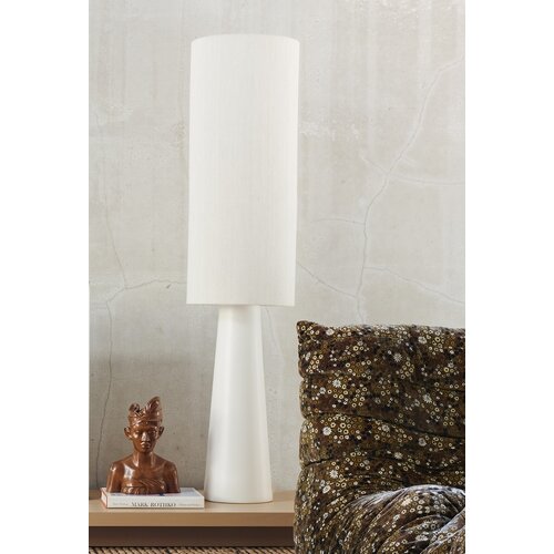 HKLiving Vloerlamp cone voet cream lampenkap natural XL HKLiving Vloerlamp cone voet cream lampenkap natural XL