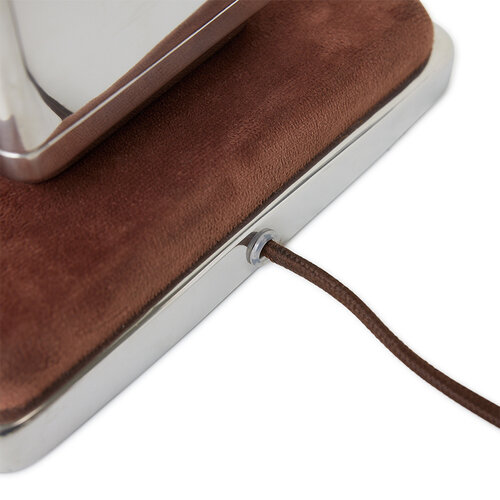 HKLiving Tafellamp Brut voet chrome - lampenkap Suite HKLiving Tafellamp Brut voet chrome - lampenkap Suite