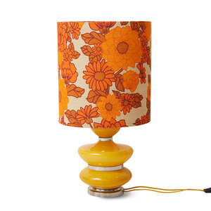 HKLiving Tafellamp Bubble voet honing - lampenkap Petal