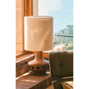 HKLiving Lampe de table Ultimate pied mud - abat-jour bouclé bas