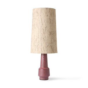 HKLiving Tafellamp Retro voet purple - lampenkap zijde natural