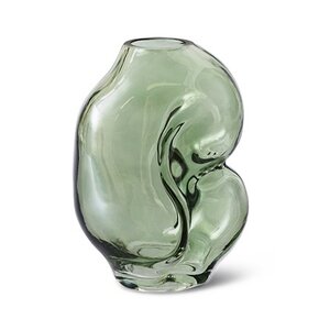 HKLiving Gleam Olive petit vase en verre HKLiving Gleam Olive petit vase en verre