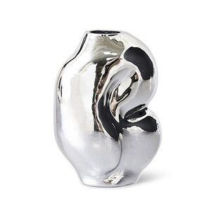 HKLiving Gleam Chrome petit vase en verre