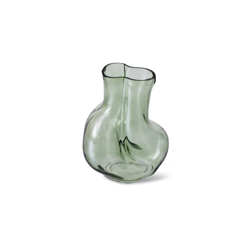 HKLiving Gleam Olive glazen vaas