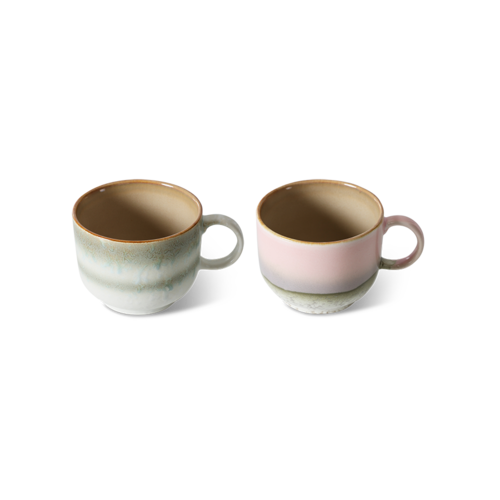 HKLiving 70s theekoppen Nova - set van 2