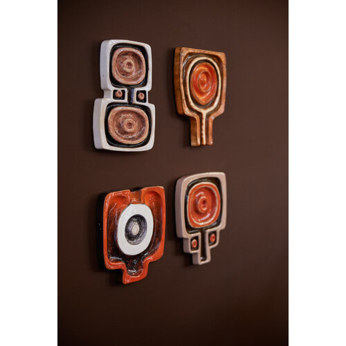 HKLiving Field wanddecoratie keramiek