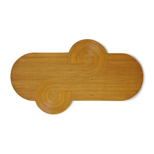 HKLiving Curl décoration murale en rotin 81,5 x 145