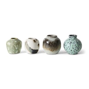 HKLiving 70s vases Canyon petits - lot de 4