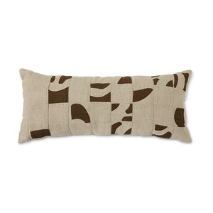 HKLiving Coussin rapiécé naturel 70 x 30 cm
