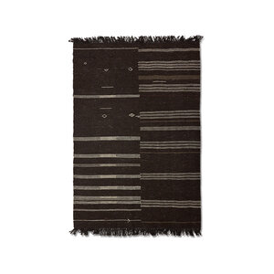 HKLiving Striped Brown kilim en laine 150 x 240 cm