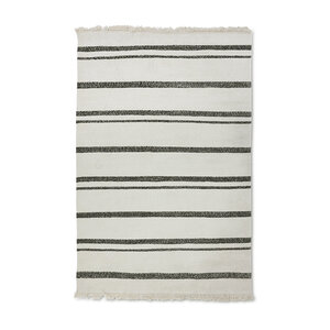 HKLiving Striped Cream kilim en laine 200 x 300 cm
