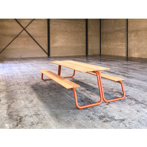 Wünder The Table table de pique-nique brun cuivré RAL 8004