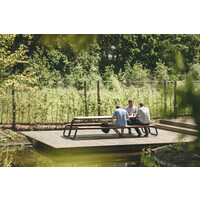 The Table picknicktafel gitzwart RAL 9005