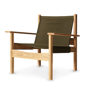 HKLiving Explorer chaise Army Green