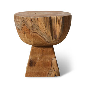 HKLiving Arched houten kruk