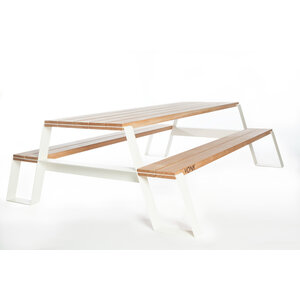 Vonk Fuse table de pique-nique blanche