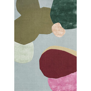 Layered Poppy Kalas tapis Sleeping Flower blue