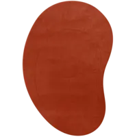 Residue tapijt wol tomato red
