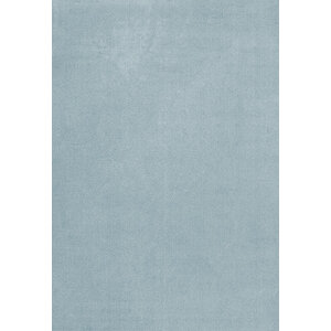 Layered Classic tapis uni en laine bleu clair