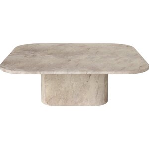 Bolia Eida table basse 100 x 100 cm en marbre beige