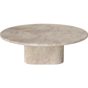 Bolia Eida table basse Ø90 cm en marbre beige Bolia Eida table basse Ø90 cm en marbre beige