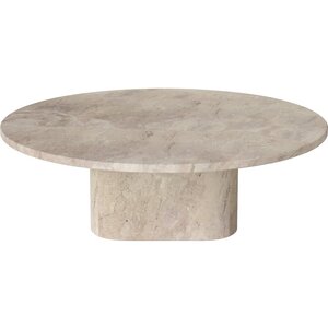 Bolia Eida table basse outdoor Ø90 cm en marbre beige Bolia Eida table basse outdoor Ø90 cm en marbre beige