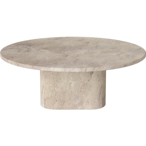 Bolia Eida outdoor salontafel Ø90 cm beige marmer