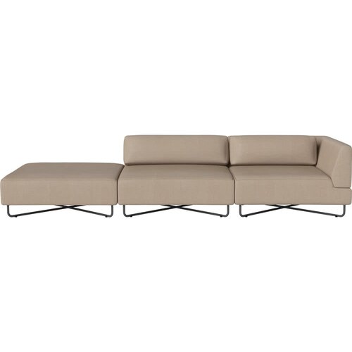 Bolia Orlando outdoor O2 sofa 3 modules met open einde - links met kussens Bolia Orlando outdoor O2 sofa 3 modules met open einde - links met kussens