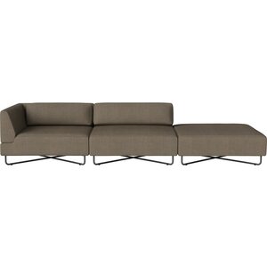Bolia Orlando outdoor O2 sofa 3 modules met open einde - rechts met kussens