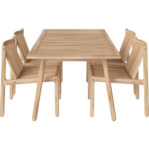Bolia Patio ensemble de repas outdoor (4 chaises - 1 table L160 cm) Bolia Patio ensemble de repas outdoor (4 chaises - 1 table L160 cm)