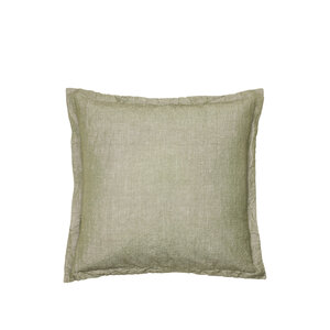 Broste Copenhagen Linnen coussin grape leaf green 50 x 50 Broste Copenhagen Linnen coussin grape leaf green 50 x 50
