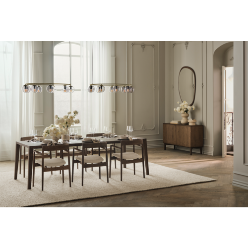 Bolia Graceful table à manger en chêne massif huilé foncé