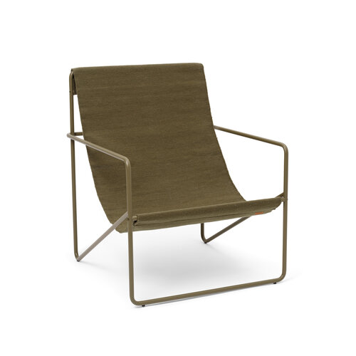 Ferm Living Desert loungestoel Olive Ferm Living Desert loungestoel Olive