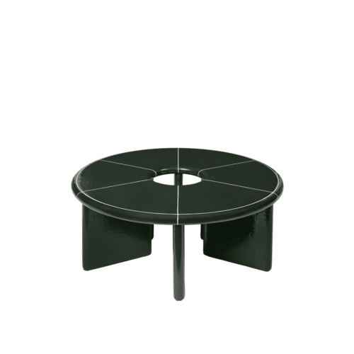 Ferm Living Deya salontafel Ø 80 Dark Green
