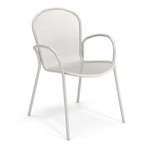 Emu Ronda X chaise de jardin avec accoudoirs Matt White