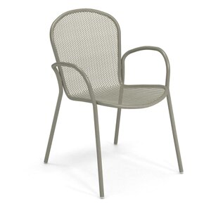 Emu Ronda X chaise de jardin avec accoudoirs Grey-Green