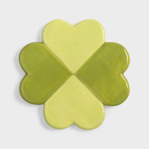 &Klevering Lucky clover glasonderzetters - set van 4