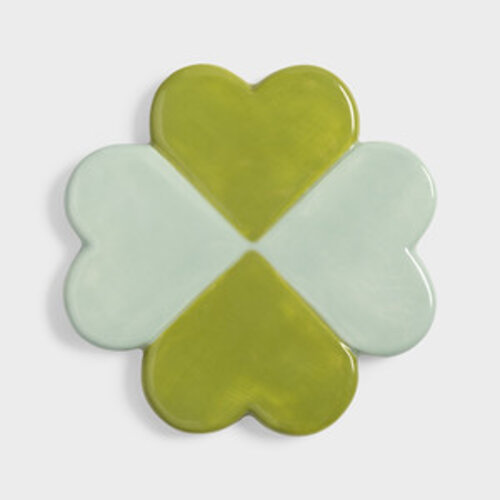 &Klevering Lucky clover glasonderzetters - set van 4