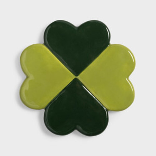 &Klevering Lucky clover glasonderzetters - set van 4