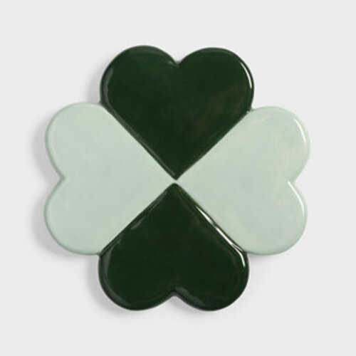 &Klevering Lucky clover glasonderzetters - set van 4