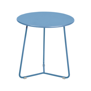 Fermob Cocotte table d'appoint en métal bleu maya Ø 34,5 x H 36
