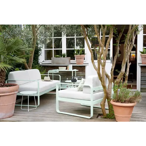 Fermob Cocotte bijzettafel bleu maya metaal Ø 34,5 x H 36 Fermob Cocotte bijzettafel bleu maya metaal Ø 34,5 x H 36