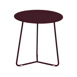 Fermob Cocotte table d'appoint en métal cérise noir Ø 34,5 x H 36