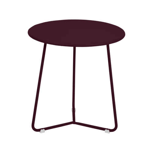 Fermob Cocotte bijzettafel cérise noir metaal Ø 34,5 x H 36 Fermob Cocotte bijzettafel cérise noir metaal Ø 34,5 x H 36