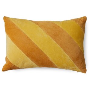 HKLiving April coussin rayé en velours 60 x 40